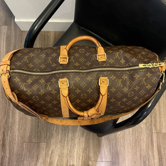 LOUIS VUITTON Keepall 50 Bandoulière Monogram - 💯 AUTHENTIC - M41416 - Picture 4 of 12